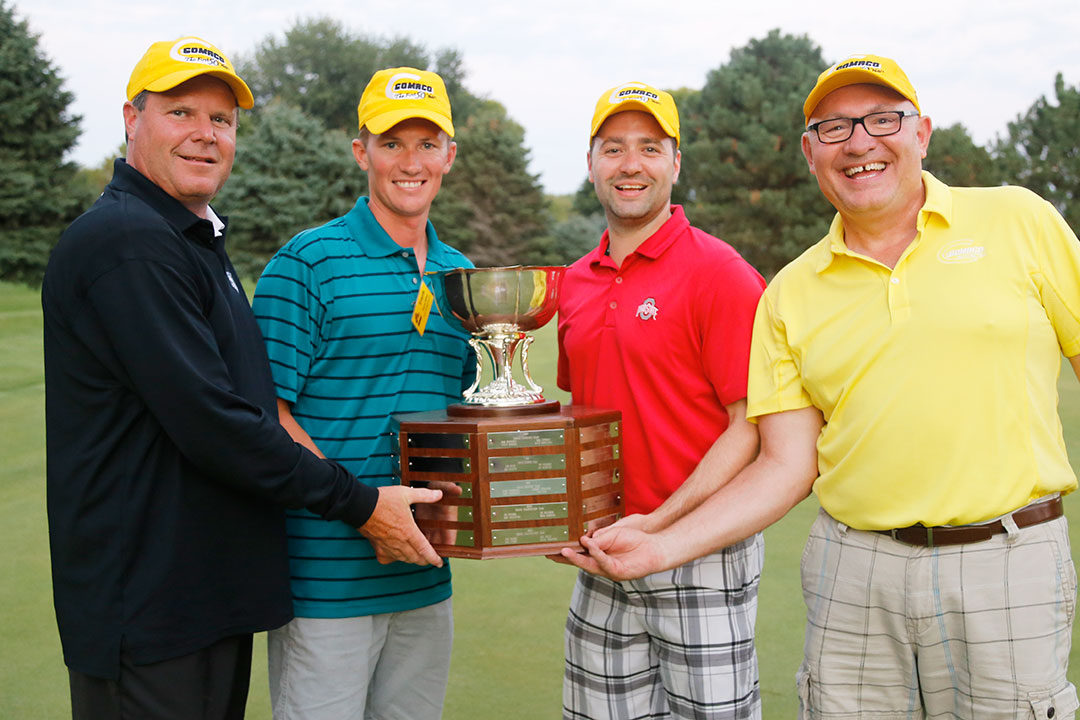 Grand & Holstein Champions - Brad Johnson of Road Machinery & Supplies Co., Travis Mann of Luxa Construction Co., Dustin Keith of Hi-Way Paving, Inc., and Arden Jones of Concept Sales, Inc.