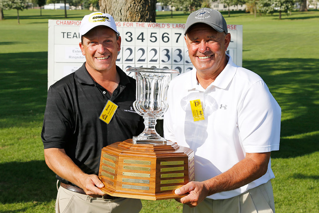 Putting Tournament Champions - Brian Buchholtz of Anderson Contractors, Inc., and Bob Norris of L.G. Roloff Construction