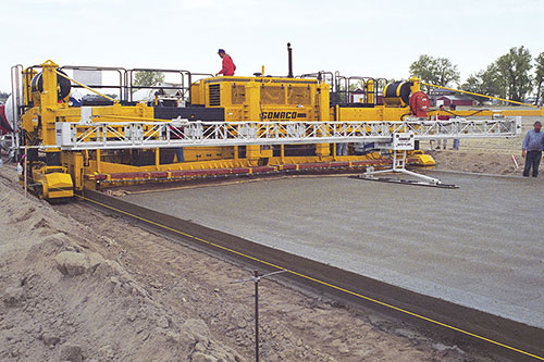 First GP-2600 two-track paver