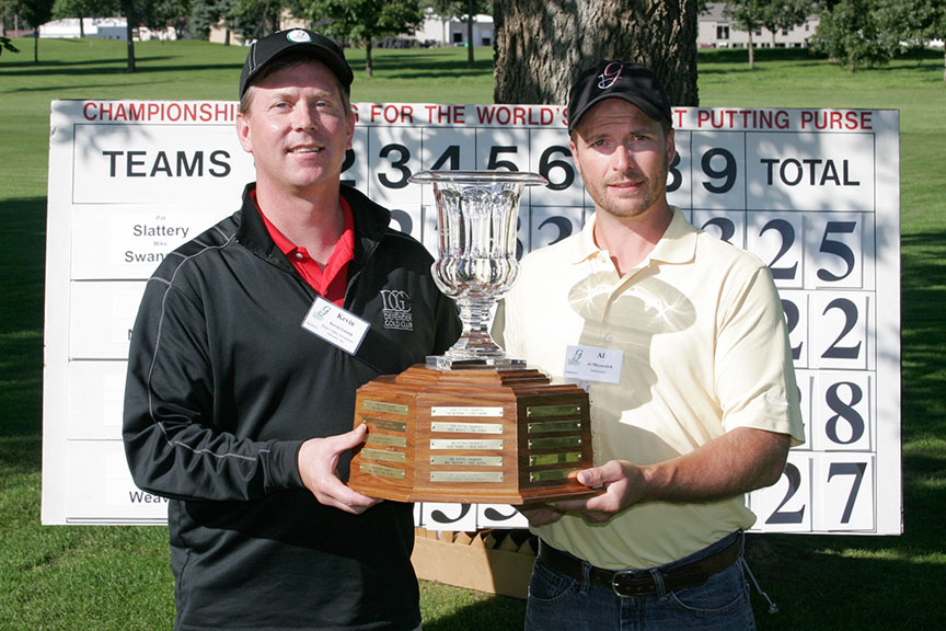 Putting Tournament Champions - Kevin Gesink of Water Valley Investment Advisors, Inc., and Al Meyerdirk of SunSource