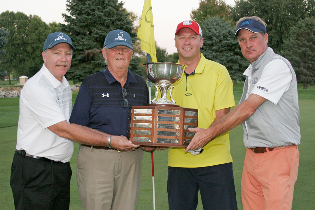 2017 Grand & Ida Grove Champions - Jeff Sherman of Holmes Murphy & Associates, Gary Godbersen of GOMACO Corporation, Tim Tometich of Manatt's, Inc., and Rick Blesi of Construction Equipment Magazine