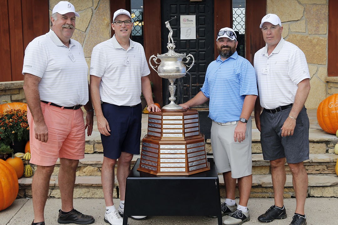 2019 Mapleton Champions - Larry Goodroad of SunSource, Doug DeJong of M.I.C.I., Mike Portzen, Jr., of Portzen Construction, Inc., and Tim Malloy of Northstar Power LLC
