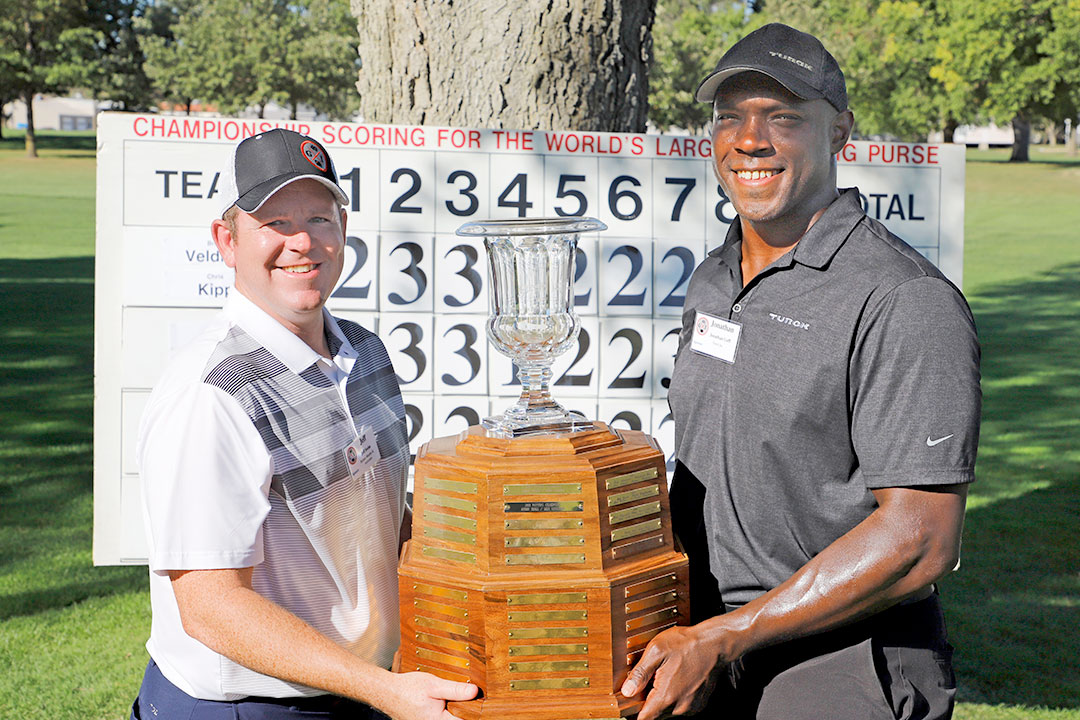 2022 Putting Champions - Jeff Swim of Holmes Murphy & Associates, and Jonathan Goff of Turck Inc.