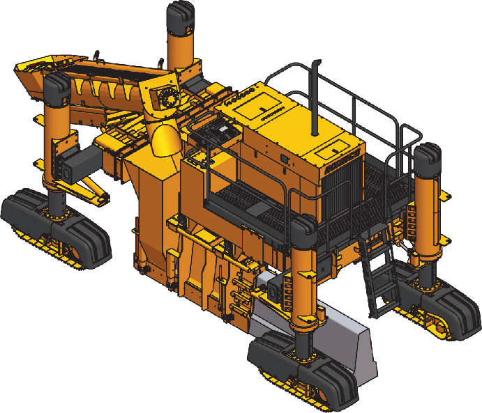 4400 graphic, undermounted mold, right side pour