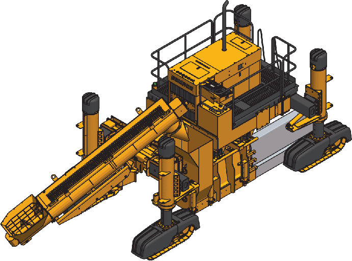 4400 graphic, undermounted mold, left side pour