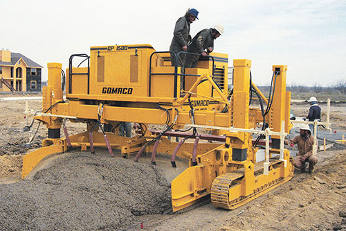 Second GP-1500 two-track slipform paver