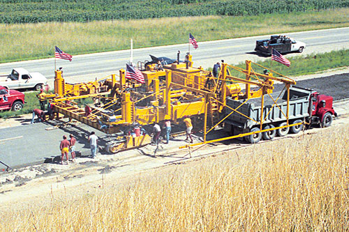 GP-3000 four-track paver with DBI