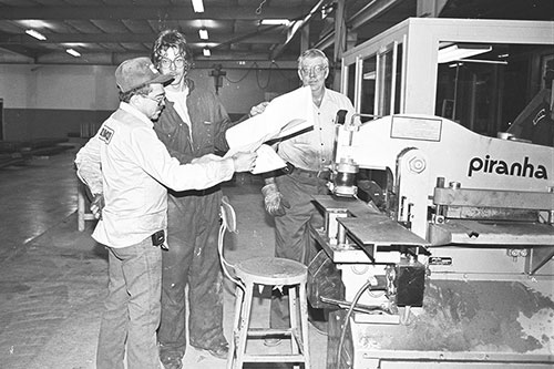 Manufacturing production at GOMACO’s new Plant #2 started in 1987