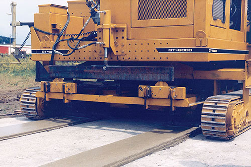 GT-6000 designed to pave rail pads