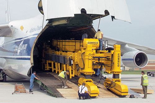 GHP-2800 and T/C-600 were flown to Russia inside an Antonov 124-100 cargo plane