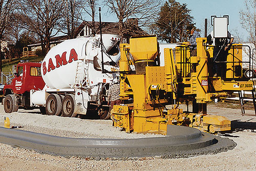March 10, 1999, world history was made in Northport, Alabama, when a GT-3600 with Leica Geosystems 3D guidance slipformed a curb and gutter radius without the use of stringline