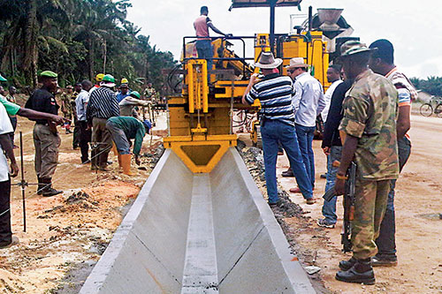 water drainage channel