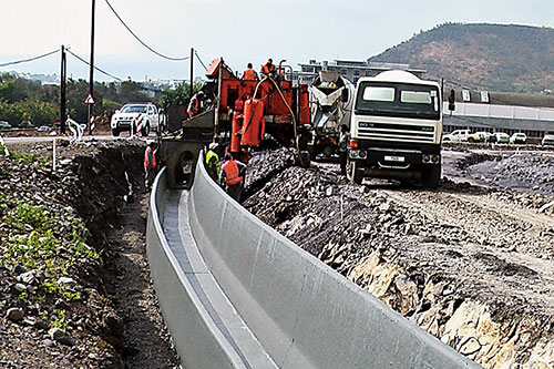 road drainage channel