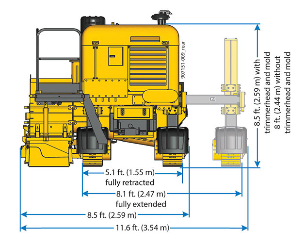 GT-3200 slipform paver graphic