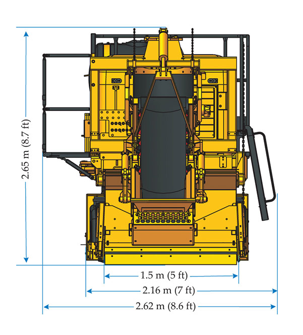 GOMACO GT-3200 sidewalk paver graphic