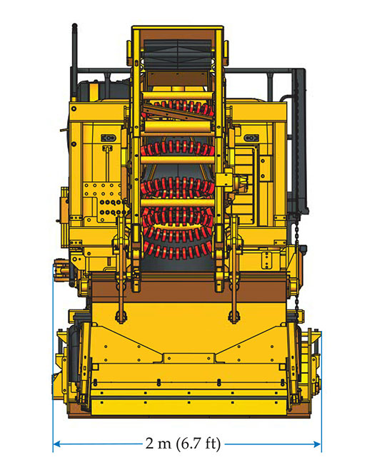 GOMACO GT-3200 sidewalk paver graphic