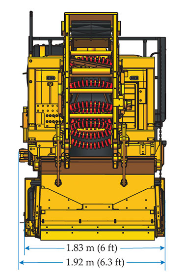 GOMACO GT-3200 sidewalk paver graphic