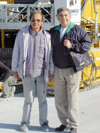 Erdogan Aksoy, Concrete Work Subcontractor and Ilhami Kilicoglu, GOMACO's Dealer In Turkey