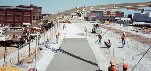 concrete roadway