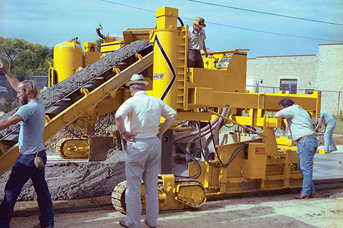 Second prototype of 12 foot (3.7 m) paving package on a Commander III