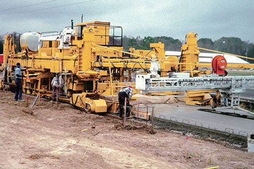 GP-2700 four-track paver with dowel bar inserter (DBI)