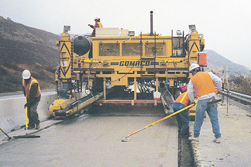 First GP-2600 four-track paver