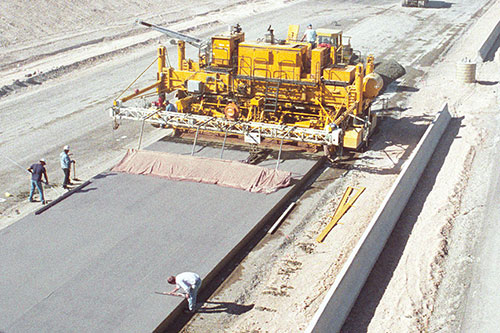 two-track GP-4000 with the first In-The-Pan Dowel Bar inserter (IDBI)