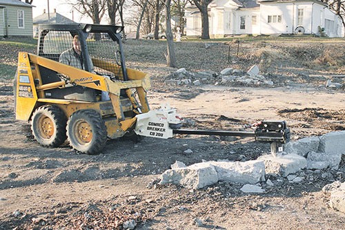 Lindsey Breaker CB-200 prototype for skid steer