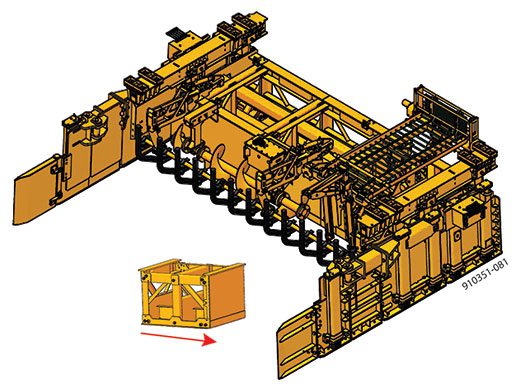 GOMACO 5400 series mold box design