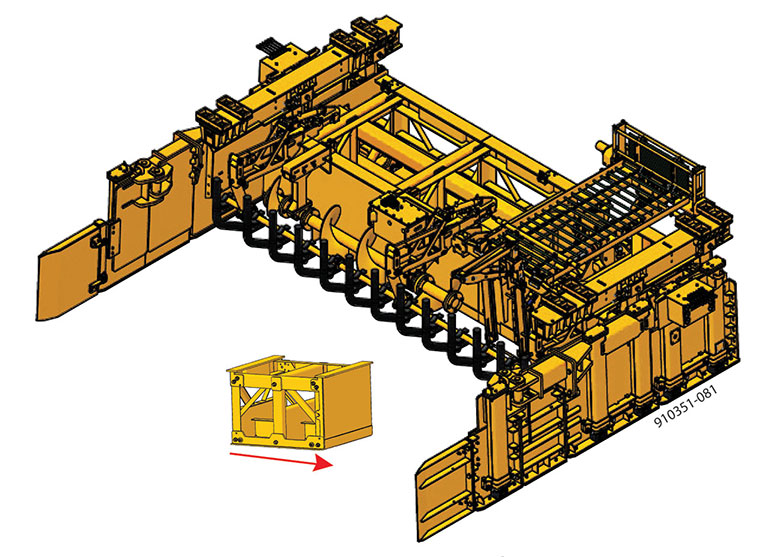 GOMACO 5400 series mold box design