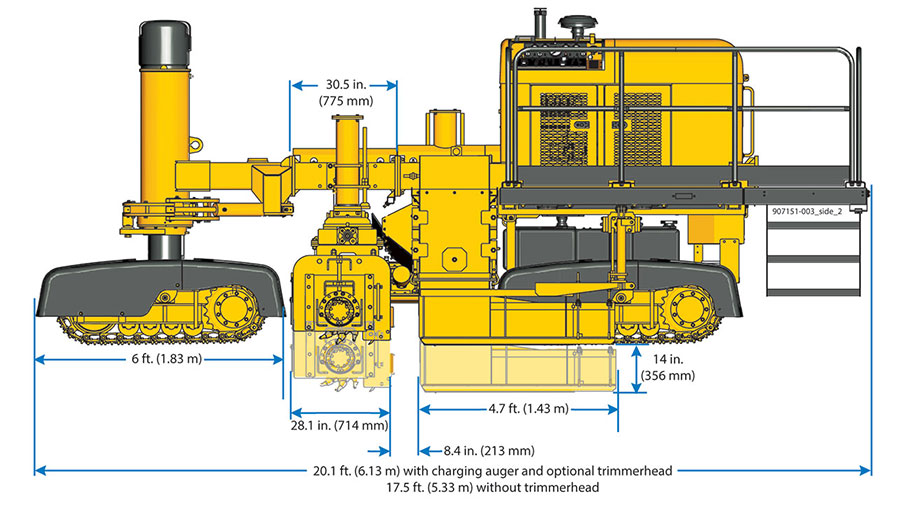 GT-3200 slipform paver graphic