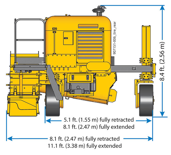 GT-3200 slipform paver graphic