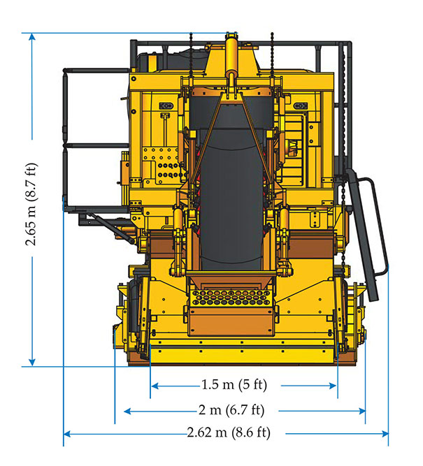 GOMACO GT-3200 sidewalk paver graphic