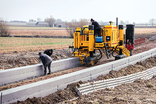 GT-3600 retaining wall for flood defense